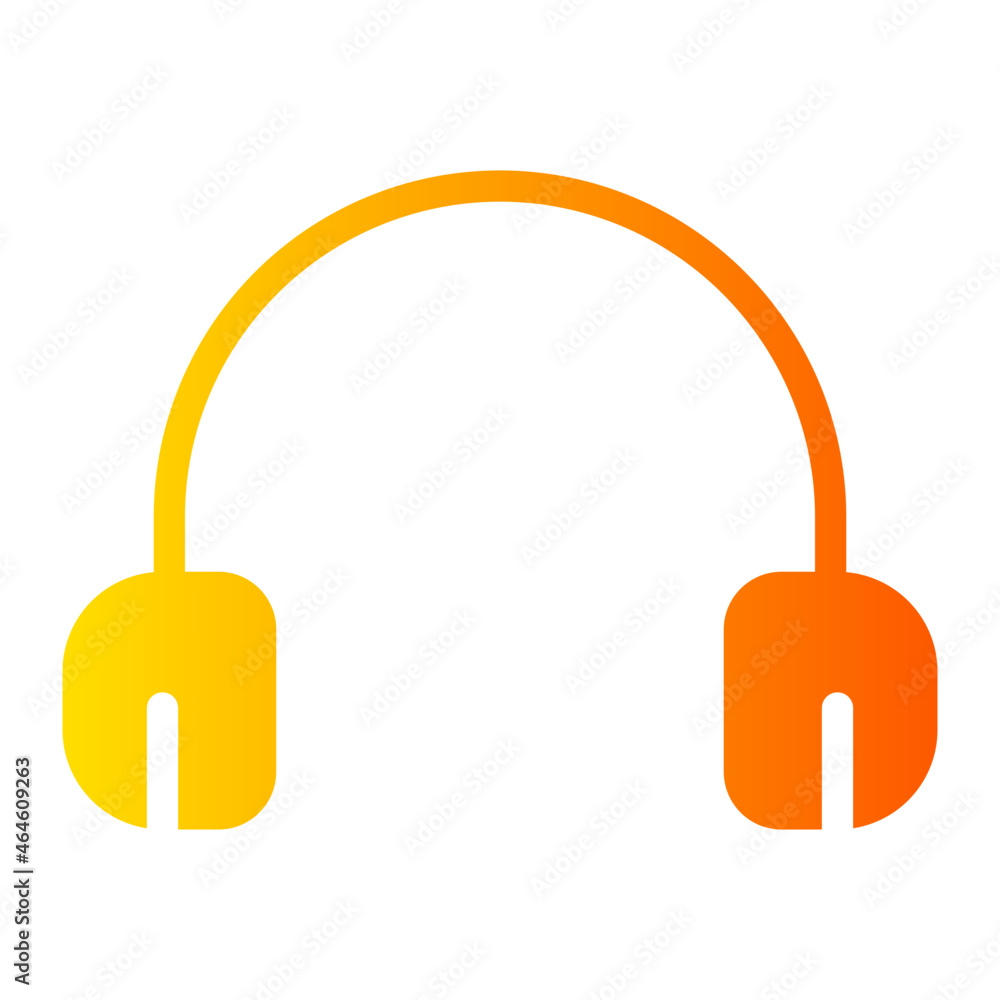 earphone gradient icon earphone gradient icon