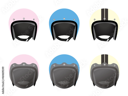 かわいいジェットヘルメットセット