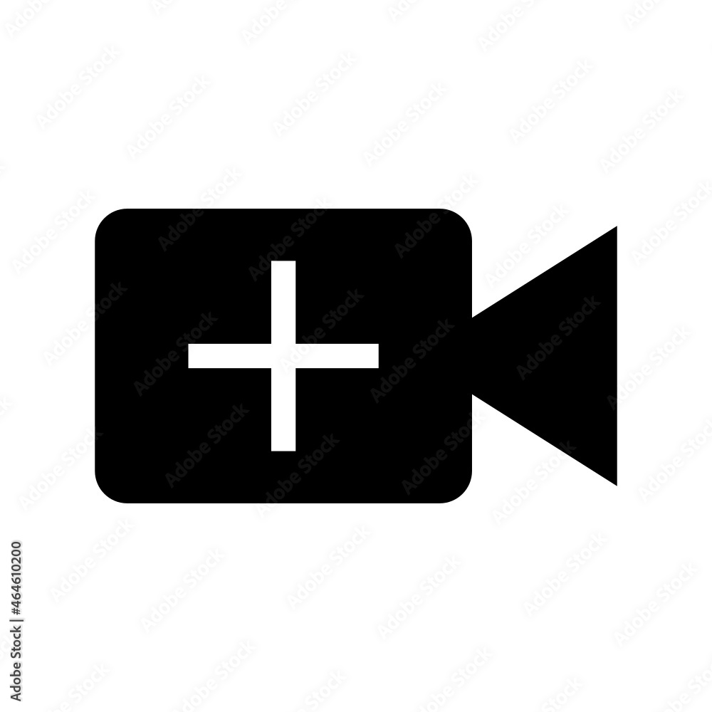Obraz premium add video Icon on white background