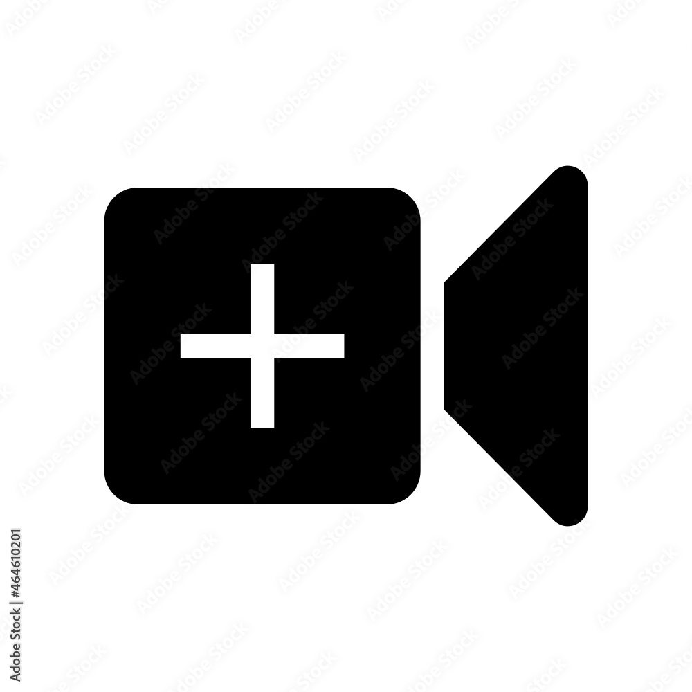 Fototapeta premium add video Icon on white background