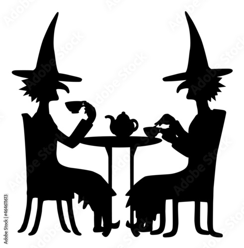 Witch Silhouette, Tea Time