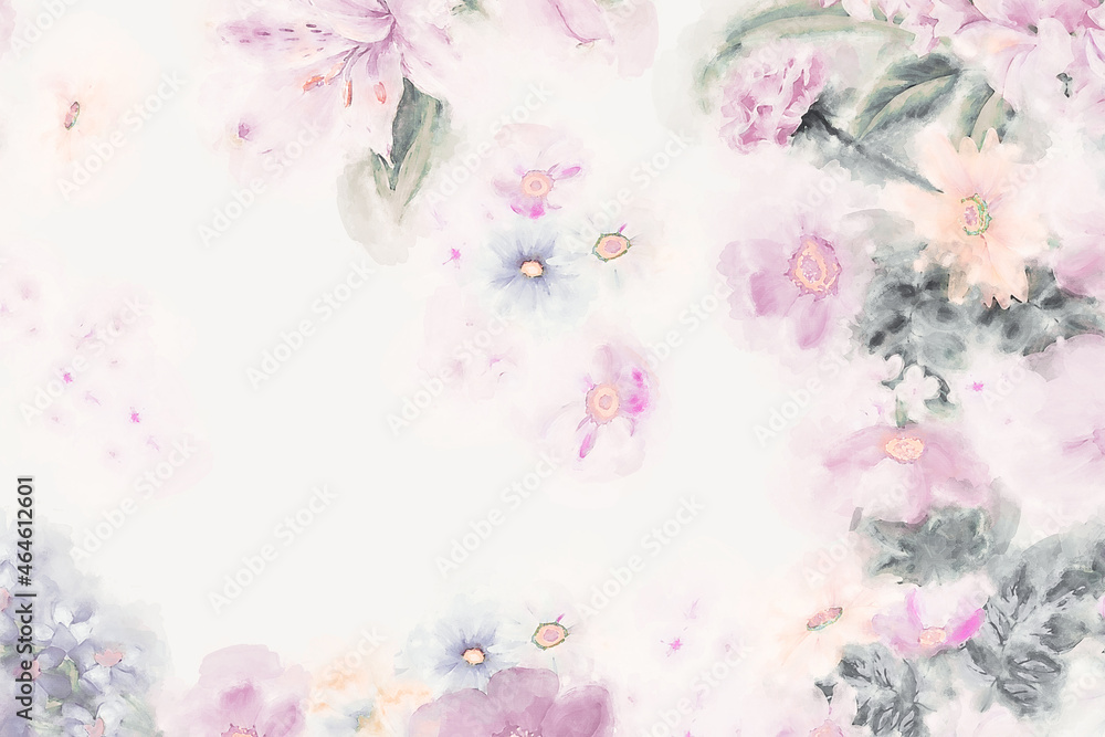 Watercolor flower illustration