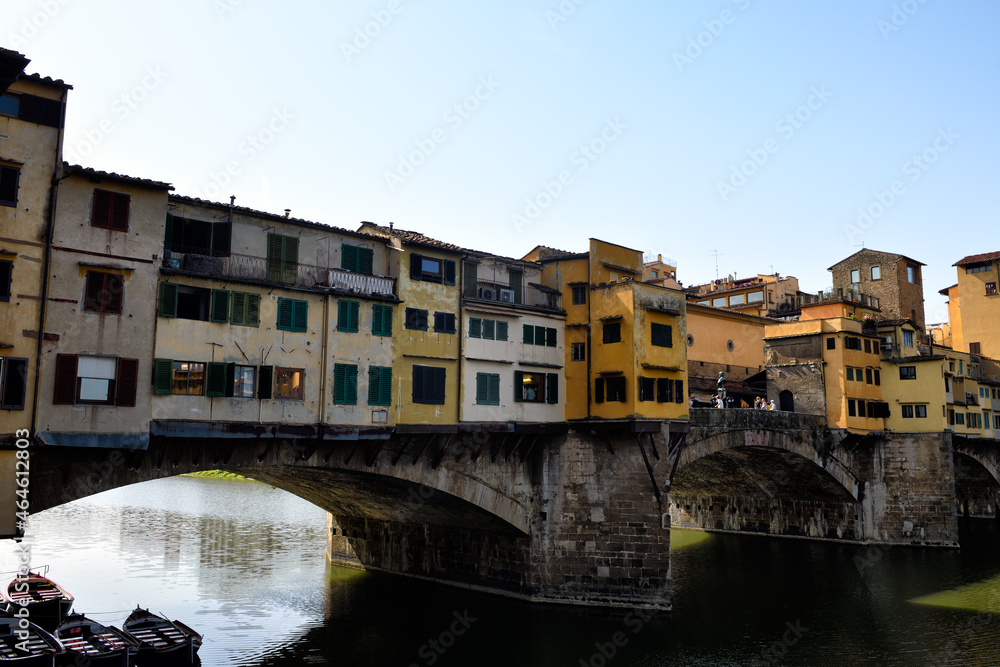 Street architecture of Florence, city landscapes 