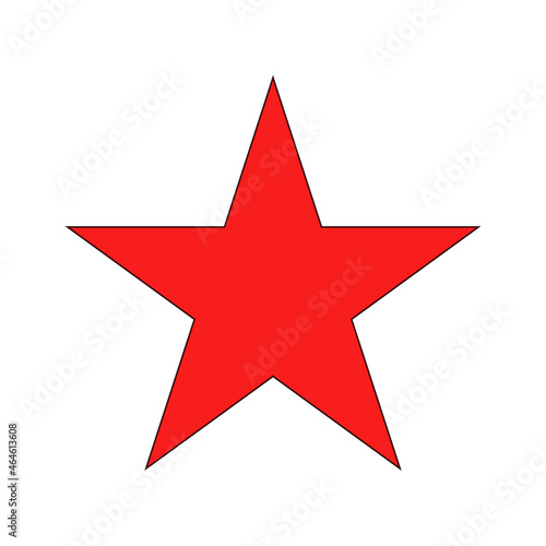 Star icon. illustration of red star vector icon. can be use for the web  part of presentation  christmas design decorations  and others. vector