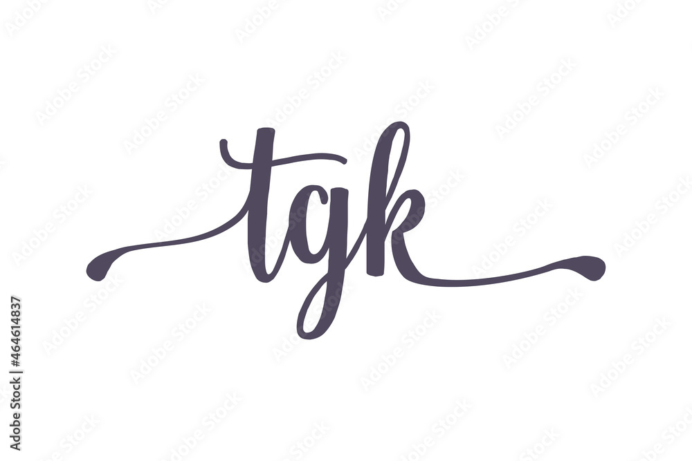 TGK lettering logo is simple, easy to understand and authoritative TGK lettering logo is simple, easy to understand and authoritative