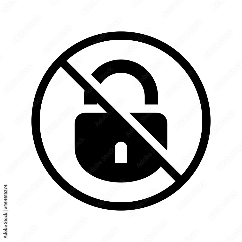 block lock icon on white background block lock icon on white background