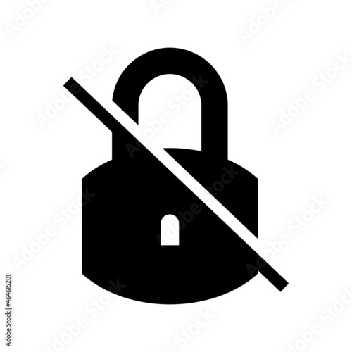 block lock icon on white background