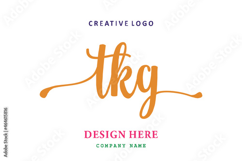 TKG  lettering logo is simple  easy to understand and authoritative