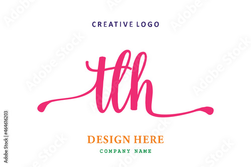 Fotografia TLH lettering logo is simple, easy to understand and authoritative