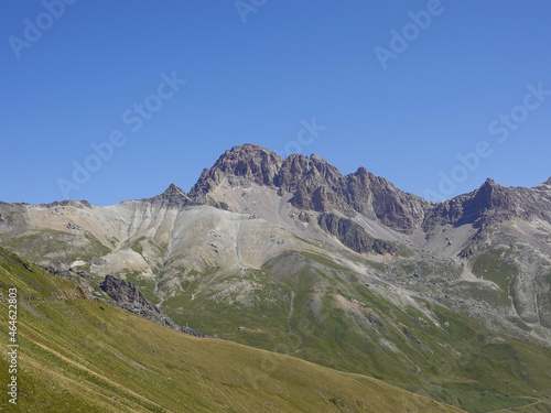 View of the Grand Galibier from the Col du Lautaret near Briancon.