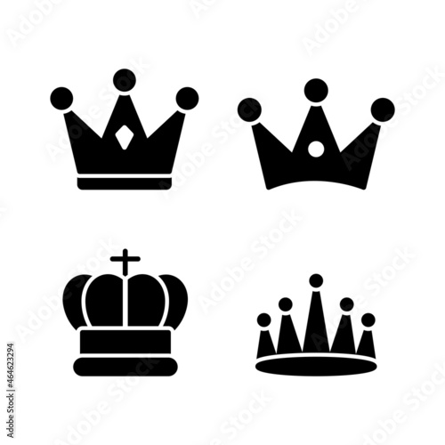 Crown icon template color editable. Crown symbol vector sign isolated on white background illustration for graphic and web design.