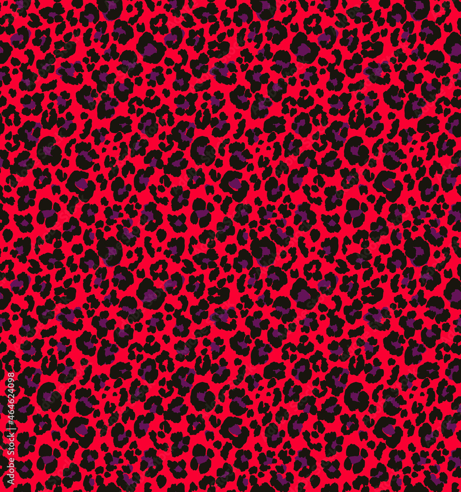 Vector of Christmas animal Leopard seamless pattern,Leopard repeat pattern,Leopard skin illustration vector art