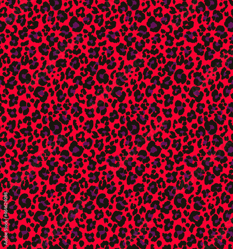 Vector of Christmas animal Leopard seamless pattern,Leopard repeat pattern,Leopard skin illustration vector art