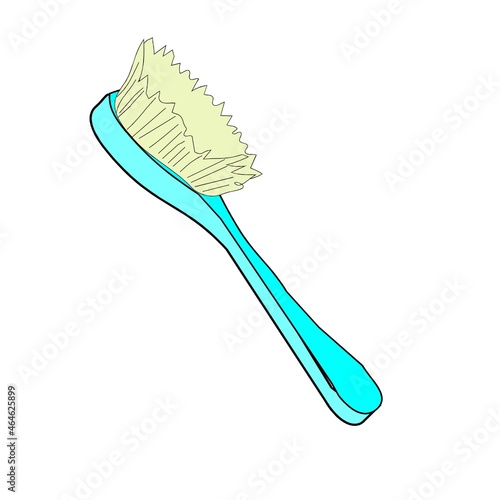 back scrubber bathroom tools vector design