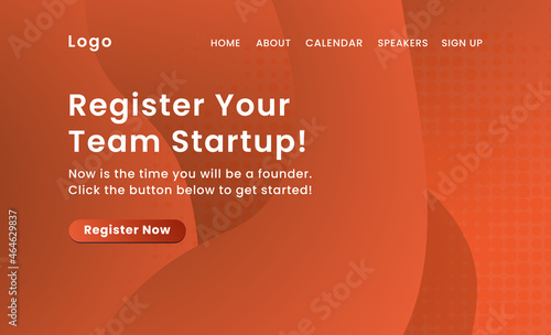 Abstract background modern with flowing liquid shapes. Gradient abstract banner, template for the design of a website landing page or poster, event.