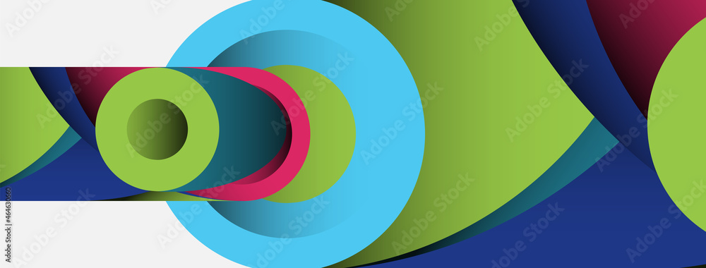 Abstract background. Minimal geometric circles and round style shapes with deep shadow effects. Trendy technology business template for wallpaper banner or background Abstract background. Minimal geometric circles and round style shapes with deep shadow effects. Trendy technology business template for wallpaper banner or background