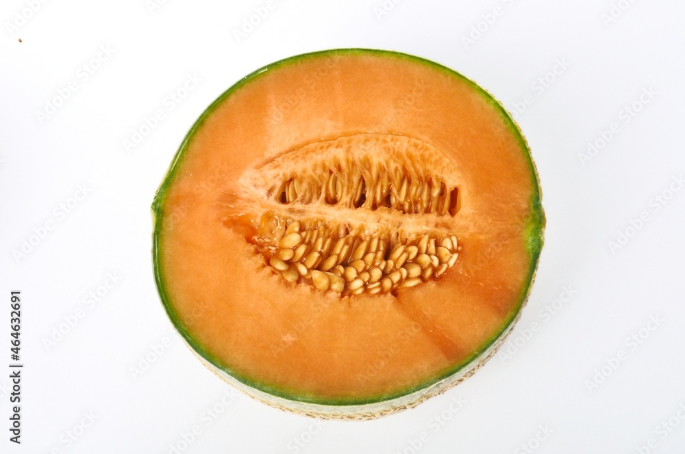 Melon on a white background Melon on a white background