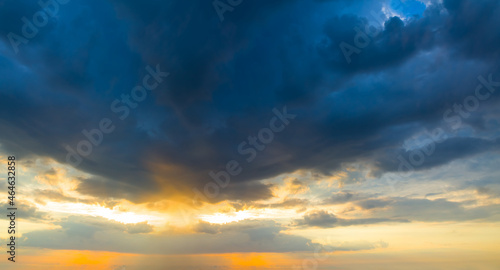 dramatic cloudy sky at the early morning, natural sky background