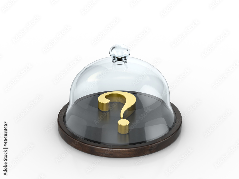 Obraz premium Question symbol under the dome