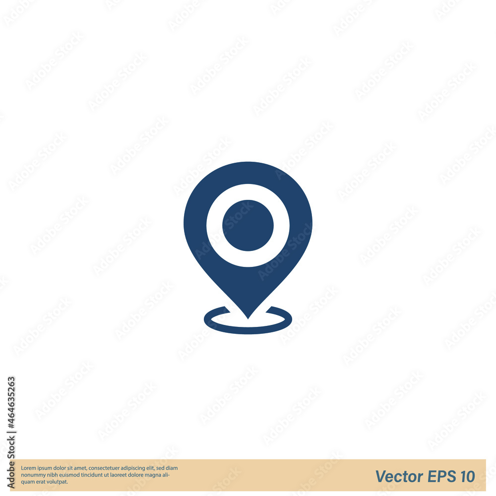 map pin icon location symbol logo template map pin icon location symbol logo template