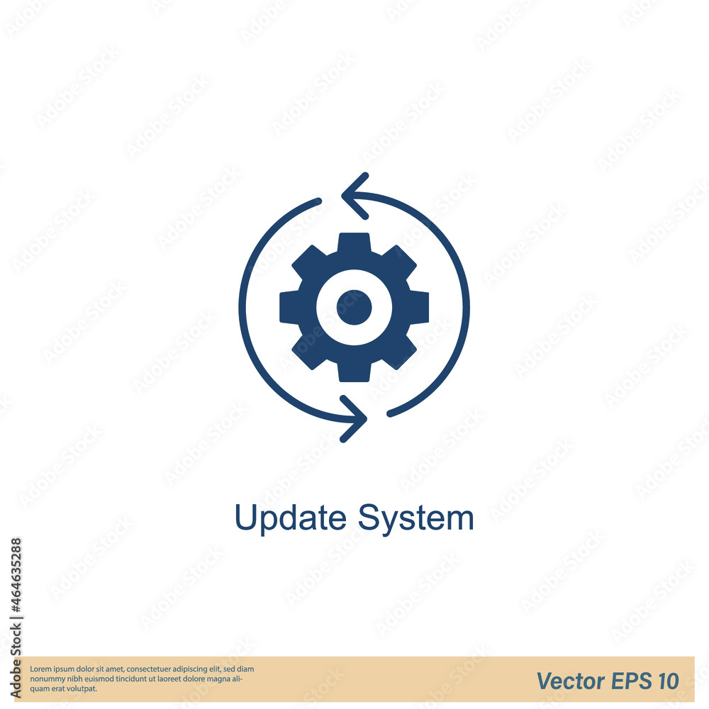 update system symbol illustration of gears