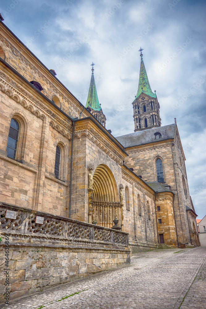 Der Bamberger Dom St. Peter und St. Georg in Bamberg, Bayern, Oberfranken