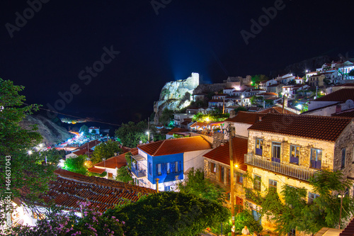 Chora is a traditional medieval village and capital of Samothraki island, Greece