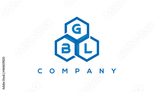 GBL three letters creative polygon hexagon logo photo