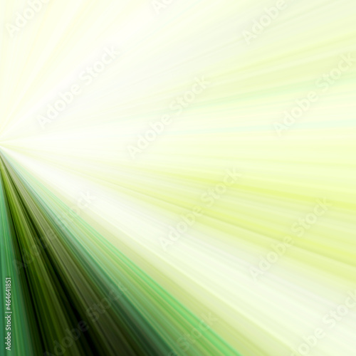 綺麗な虹色のグラデーションの放射状の線の背景　黄色、黄緑、緑、紺、黒