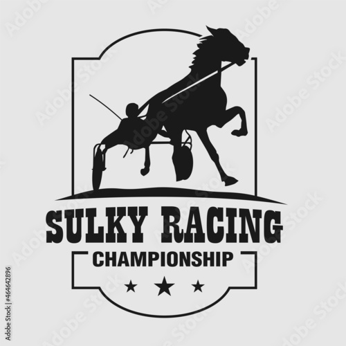 horse logo design vector art