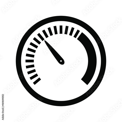 Round scales for weighing, black sign for design on white background, vector illustration