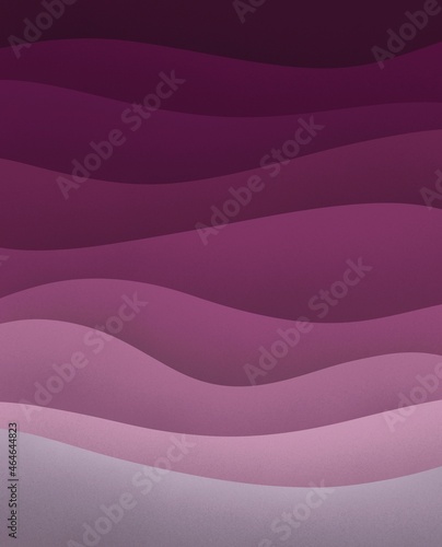 Background with abstract waves. Pink abstraction poster. Old dirty wall.