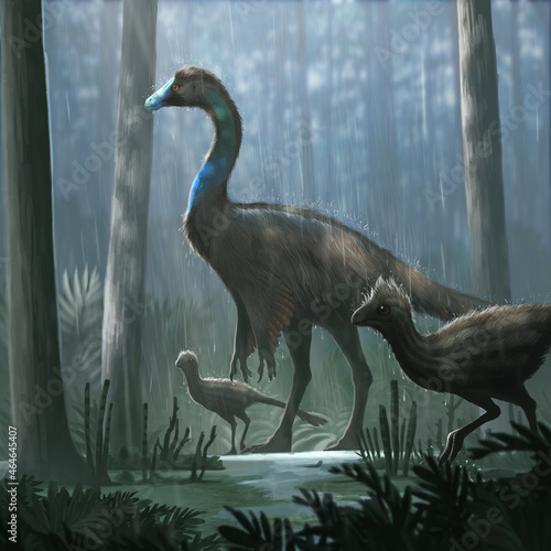 Ornithomimus family photo
