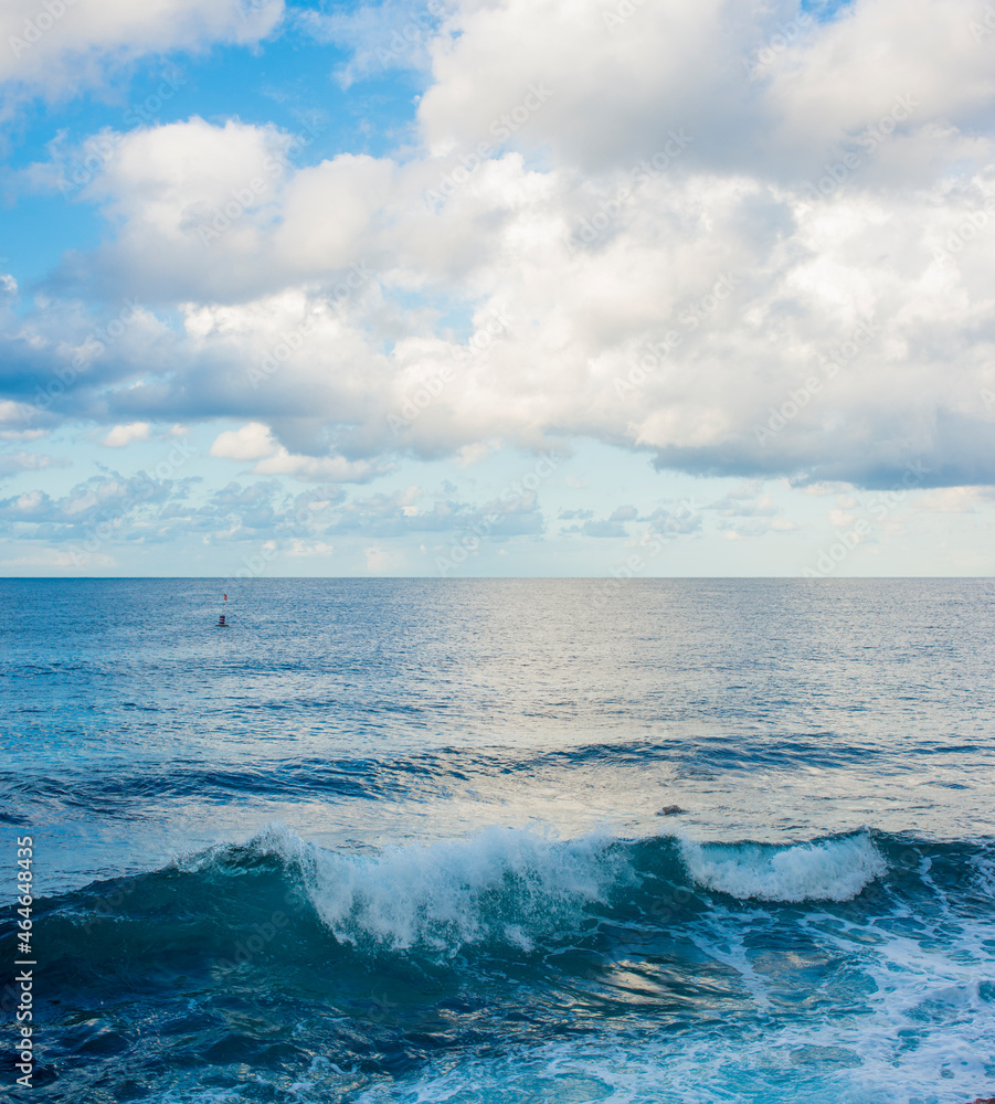 delicate marmalade on the sea surface and blue sky with beautiful white clouds on the Mediterranean coast in turkey
delicate marmalade on the sea surface and blue sky with beautiful white clouds on the Mediterranean coast in turkey