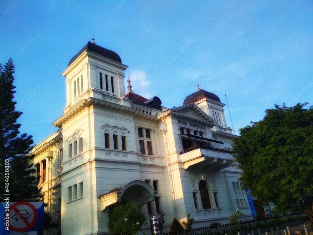 Bank Indonesia Jogjakarta, used to be De Javasche Bank built under the rule of Dutch East Hindies still erected magnificently in the heart of the city Yogyakarta