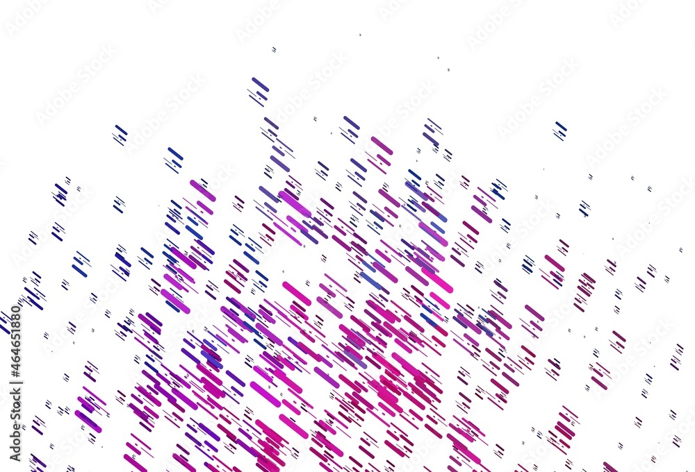Obraz premium Light Pink, Blue vector backdrop with long lines.