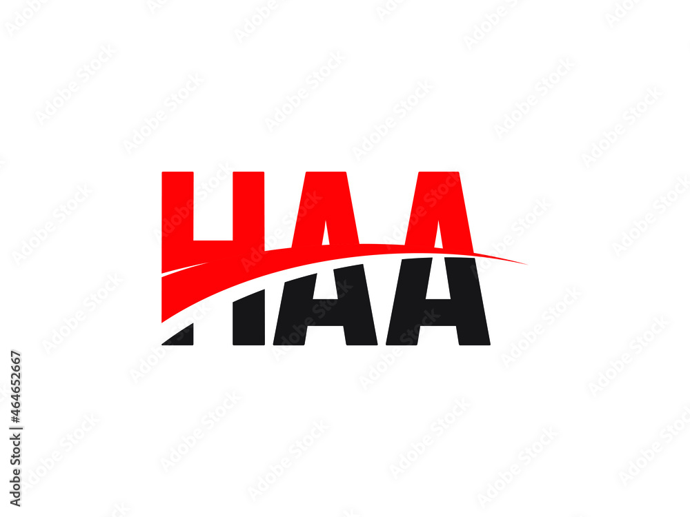 Obraz premium HAA Letter Initial Logo Design Vector Illustration