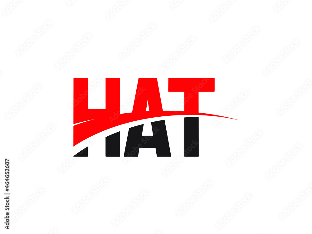 Fototapeta premium HAT Letter Initial Logo Design Vector Illustration