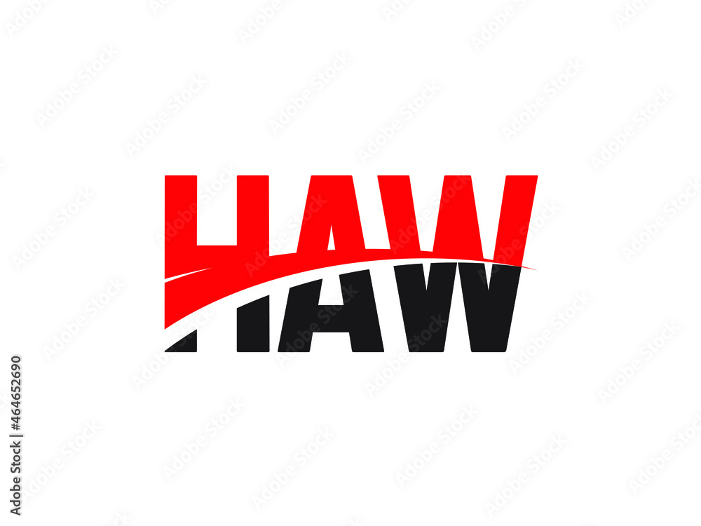 HAW Letter Initial Logo Design Vector Illustration HAW Letter Initial Logo Design Vector Illustration