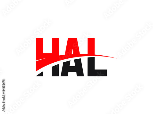 HAL Letter Initial Logo Design Vector Illustration