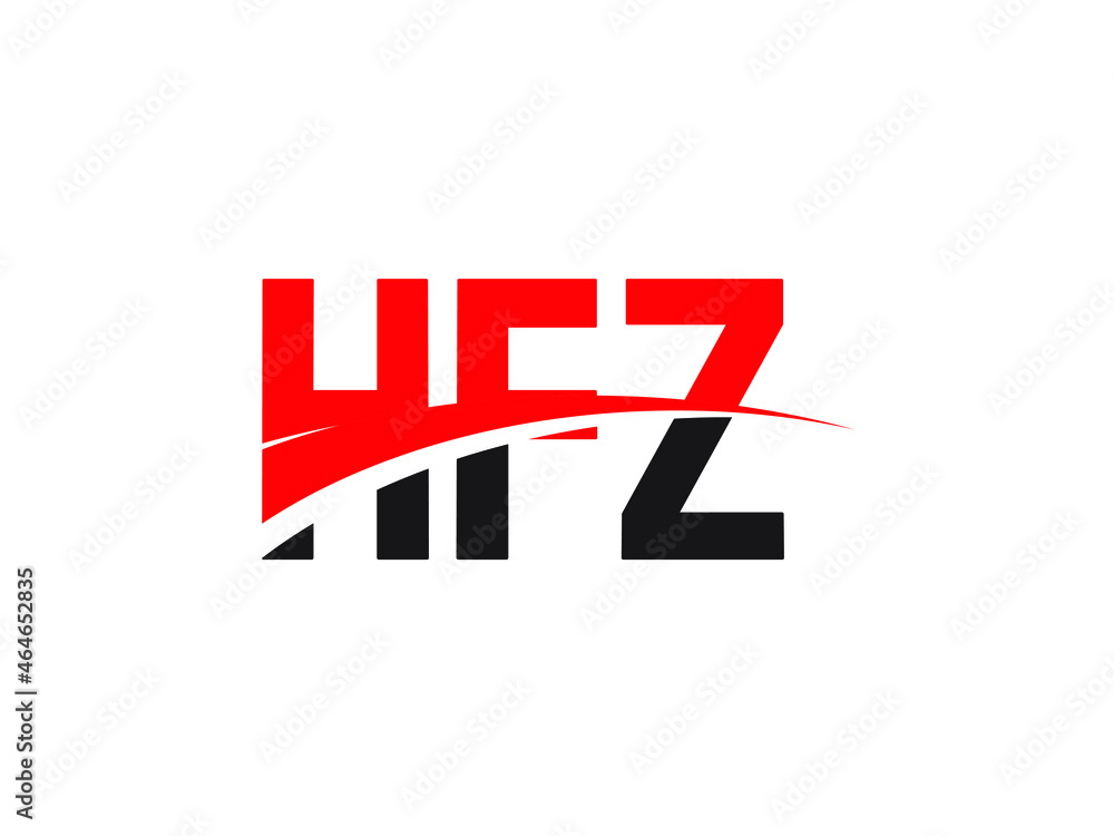 HFZ Letter Initial Logo Design Vector Illustration