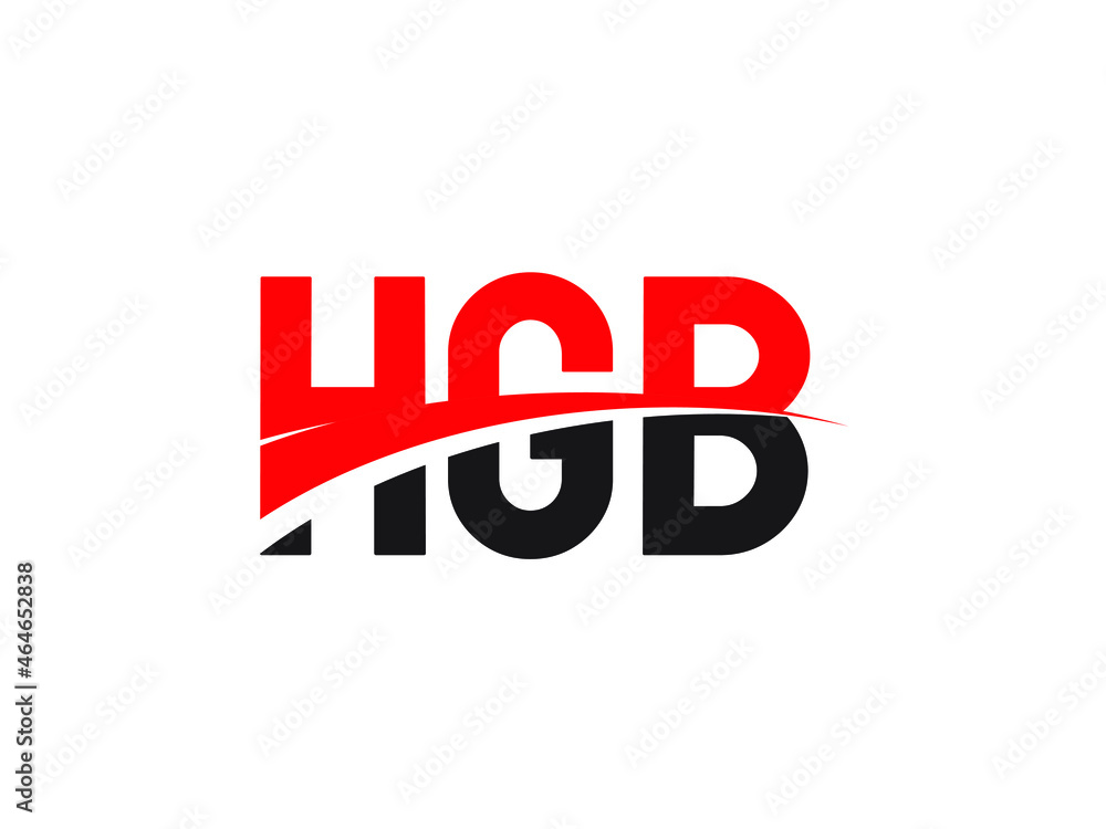 HGB Letter Initial Logo Design Vector Illustration