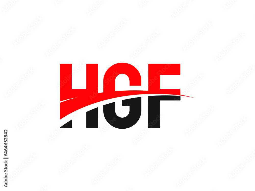 HGF Letter Initial Logo Design Vector Illustration HGF Letter Initial Logo Design Vector Illustration