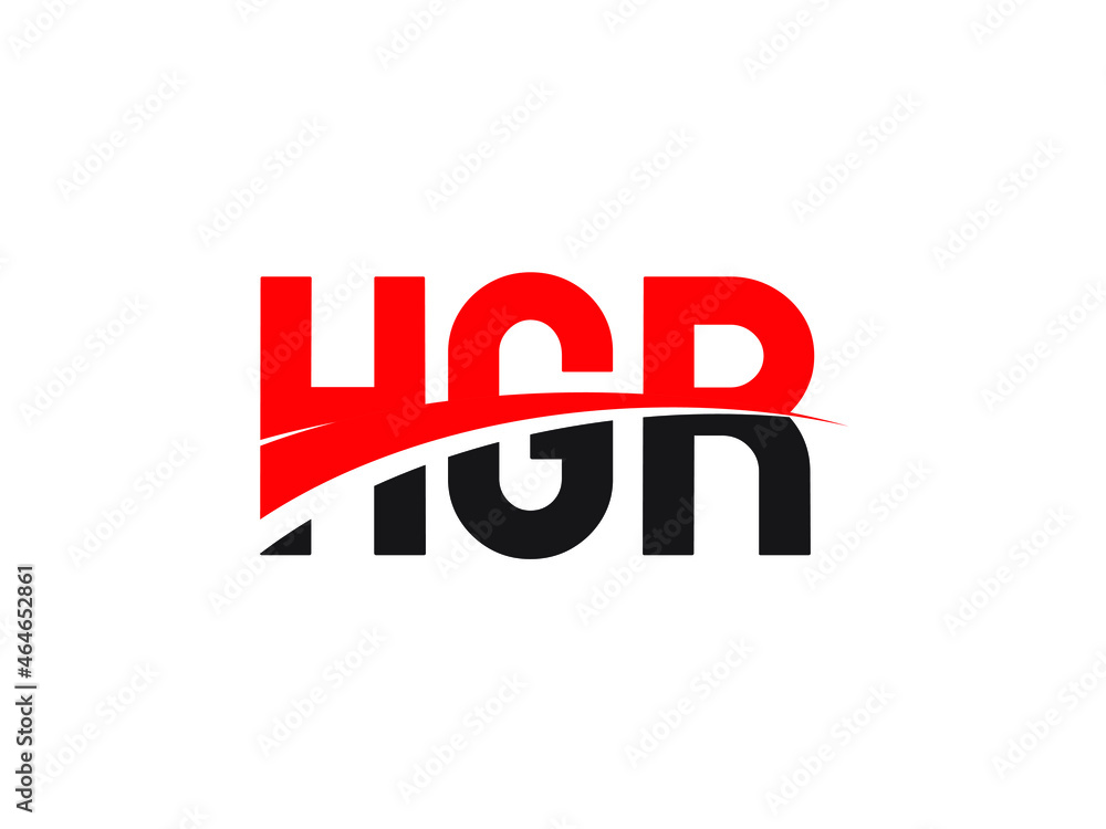 HGR Letter Initial Logo Design Vector Illustration
