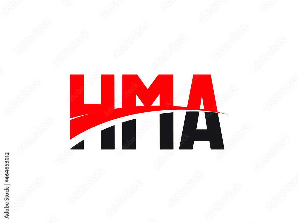 HMA Letter Initial Logo Design Vector Illustration HMA Letter Initial Logo Design Vector Illustration