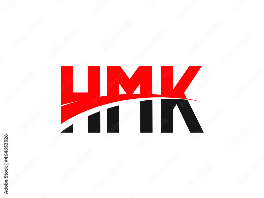 Obraz premium HMK Letter Initial Logo Design Vector Illustration