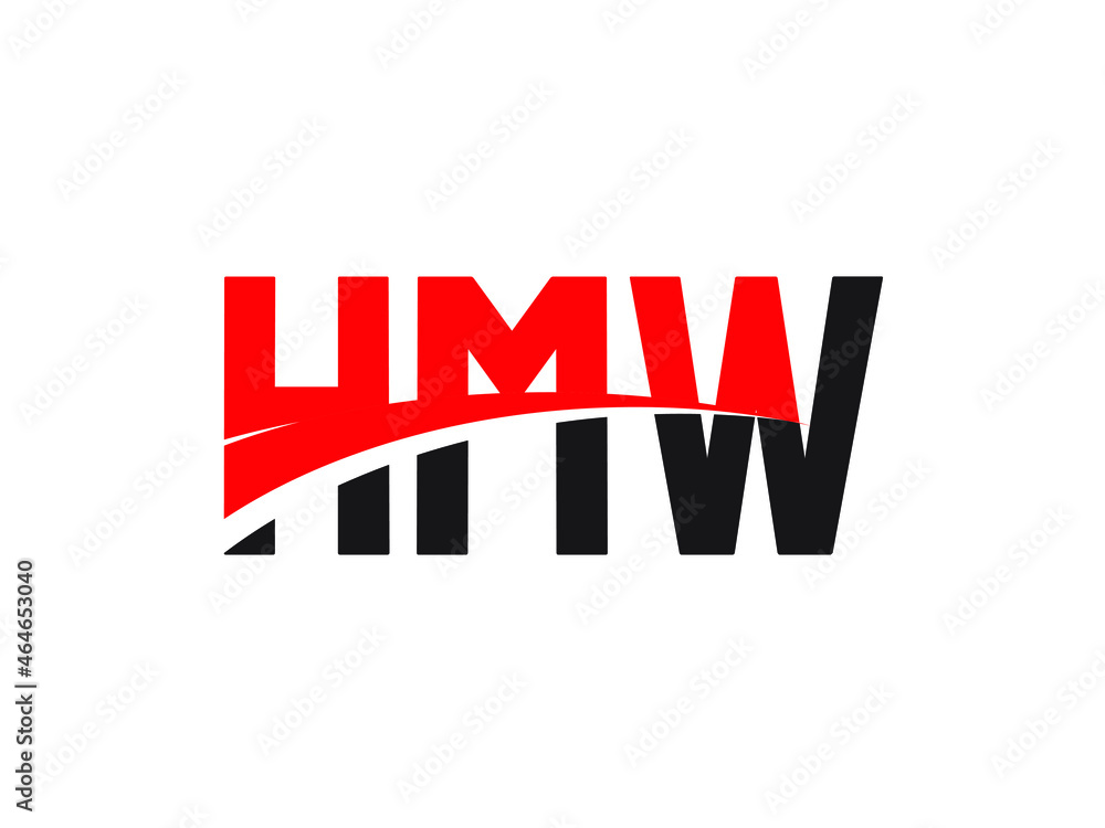 HMW Letter Initial Logo Design Vector Illustration HMW Letter Initial Logo Design Vector Illustration