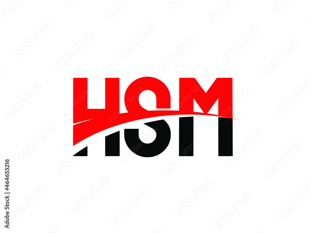 HSM Letter Initial Logo Design Vector Illustration HSM Letter Initial Logo Design Vector Illustration