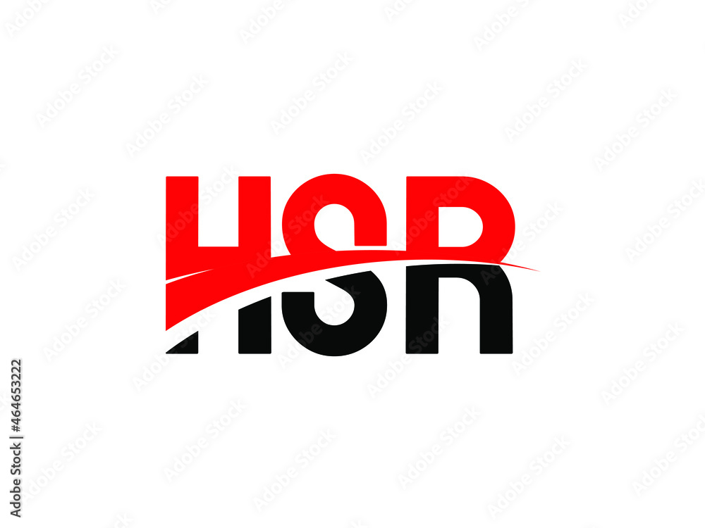 HSR Letter Initial Logo Design Vector Illustration HSR Letter Initial Logo Design Vector Illustration