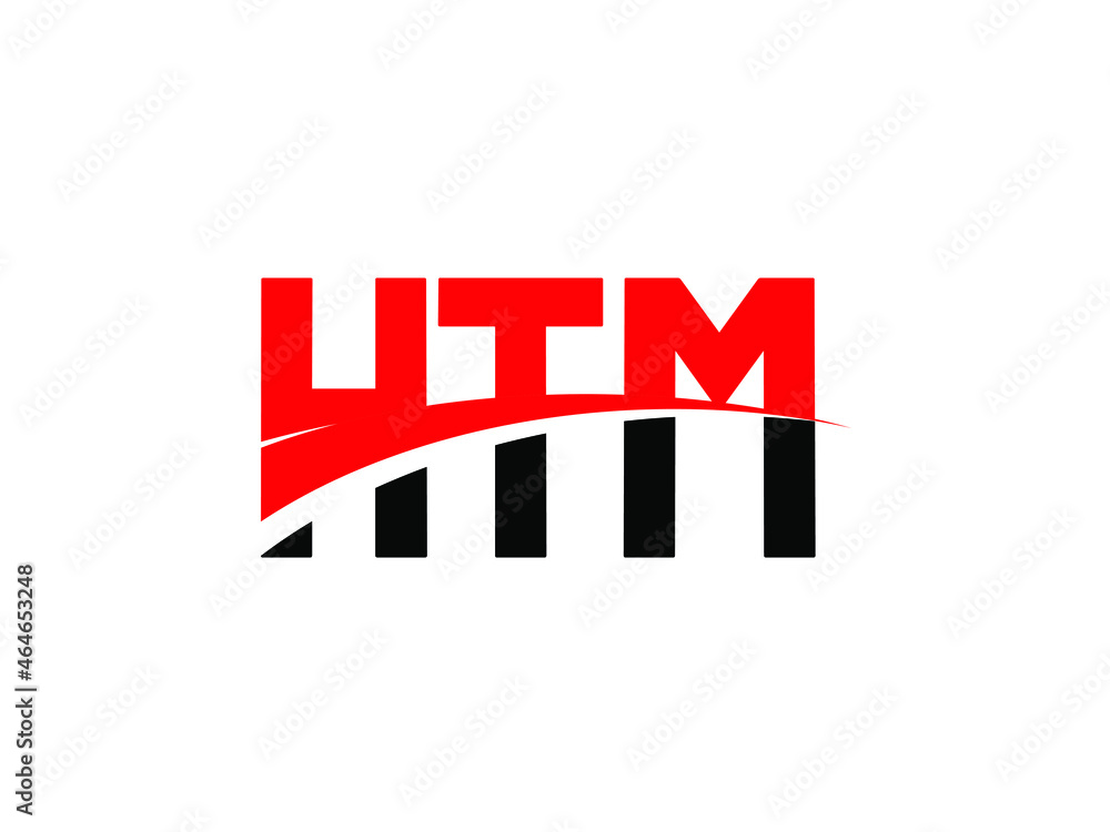 Obraz premium HTM Letter Initial Logo Design Vector Illustration
